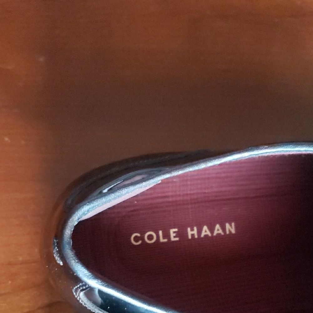 Cole Haan Glossy Black Oxfords - Picture 4 of 9